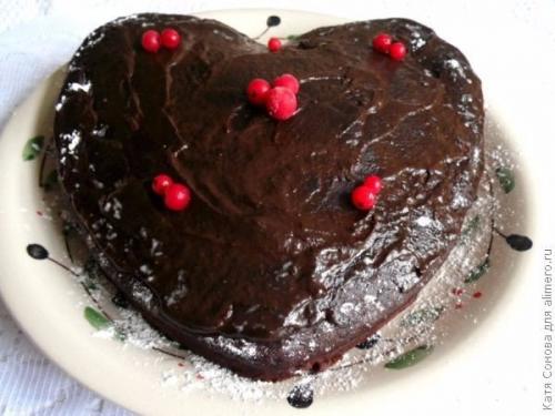Влажный шоколадный торт - пирожное. 05