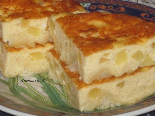 Творожная запеканка с брокколи.