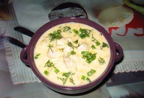 Бесподобный сырный суп с курицей.