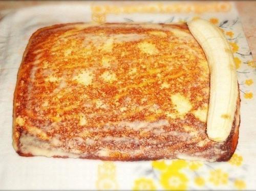 Банановый рулет.  Ингредиенты: 04