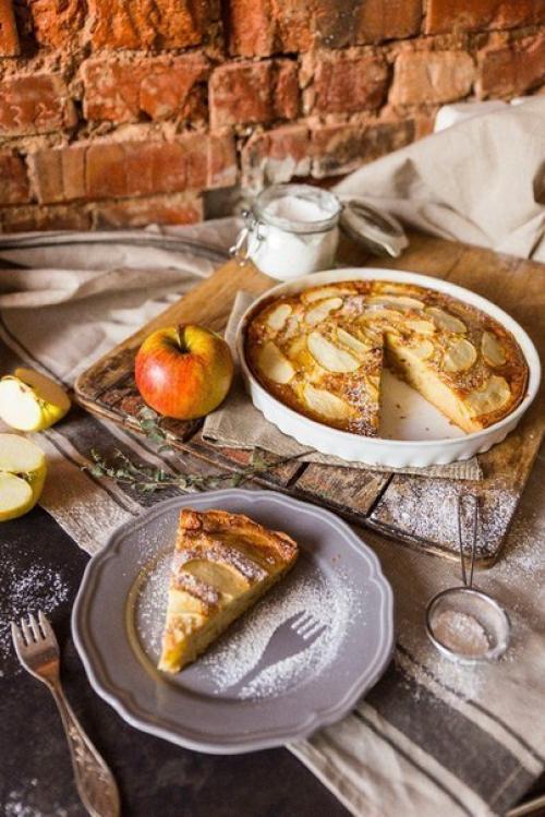 Диетический яблочный пирог. 09