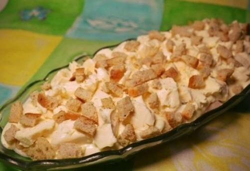 Салат с грибами и сыром Искушение. 06