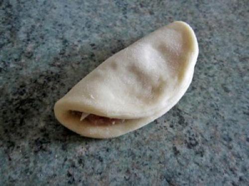 Мясной пирог Хризантема. 02