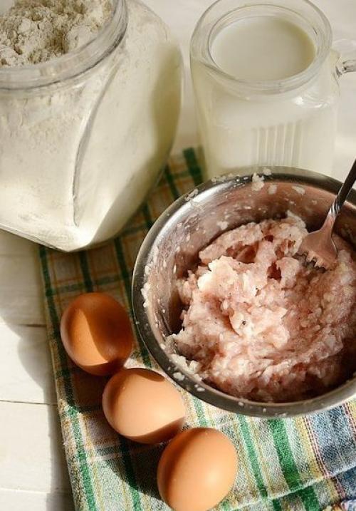 Блинные треугольнички с курицей. 02