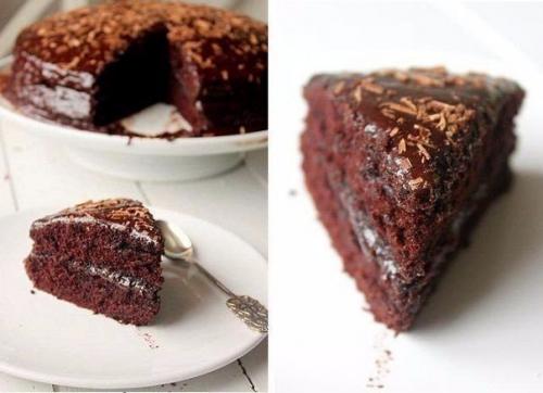 Идеальный шоколадный торт в шоколадной глазури. 03