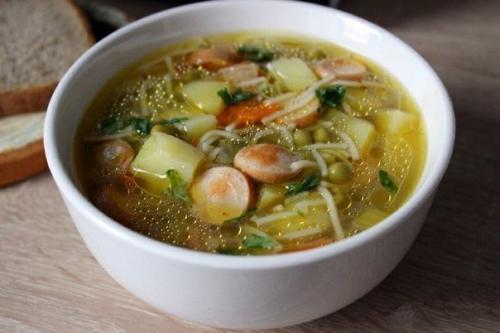 Быстрый суп с сосисками?