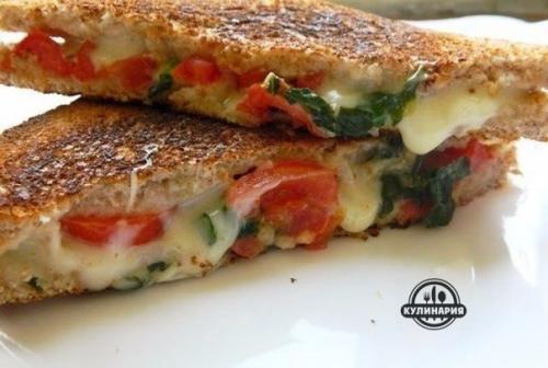Сендвич капрезе.  Ингредиенты: 02