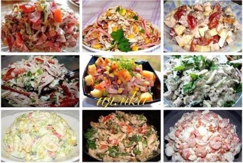 Очень вкусненькие салатики, лёгкого приготовления.