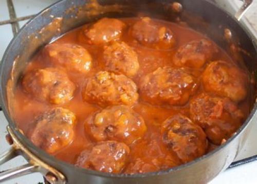 Котлеты с подливой. 04