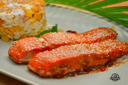 Лосось с мёдом и горчицей. 03