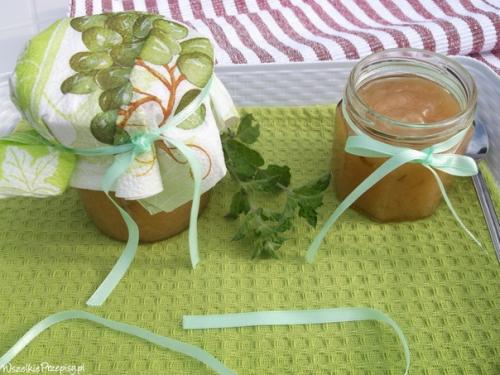 Яблочное варенье с мятой.