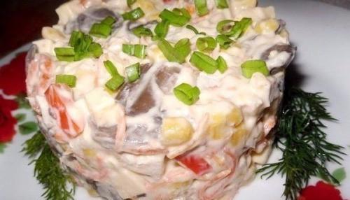 Топ - 5 салатов с грибами. 04