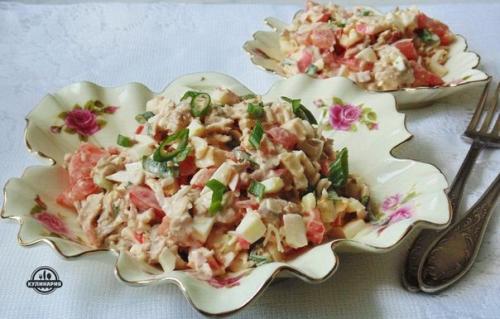 Салат Коралл.  Состав: