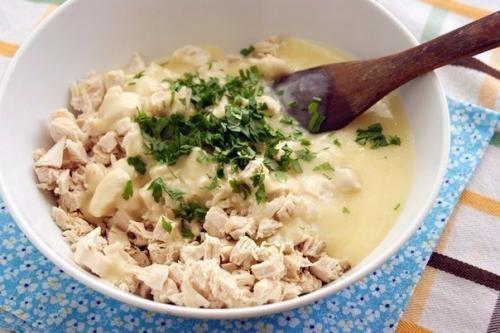Пирог с курицей в соусе бешамель. 01