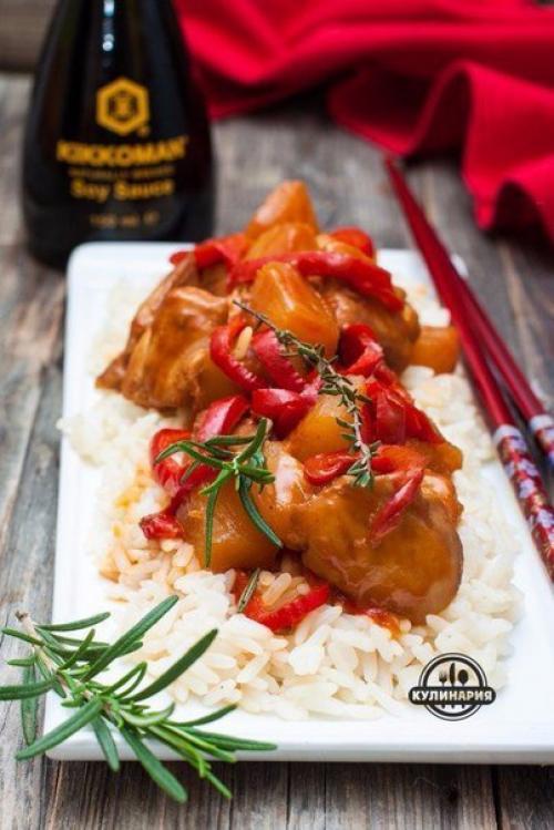 Курица в кисло-сладком соусе. 05