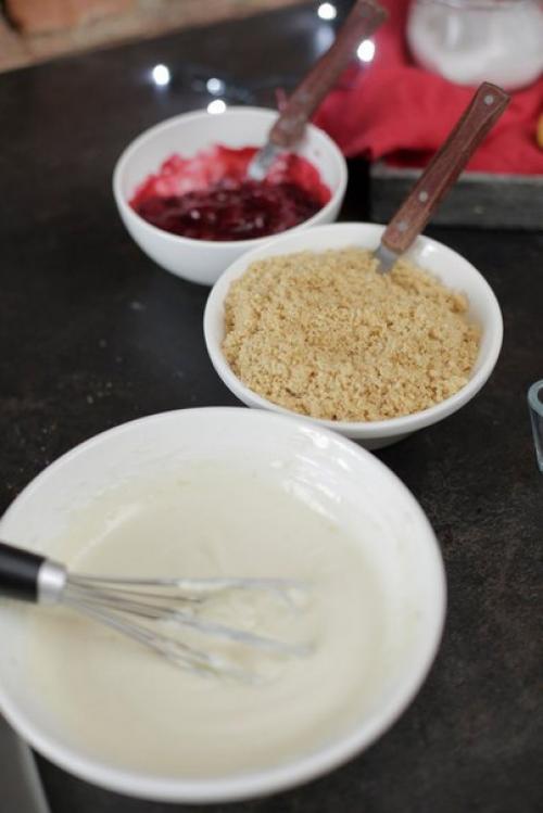 Вишневые мини - чизкейки. 03