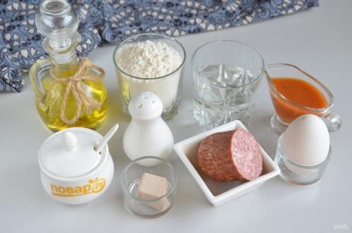 Смаженка с колбасой. 01