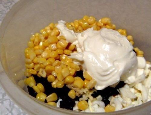 Салат Кукуруза.  Ингредиенты: 04