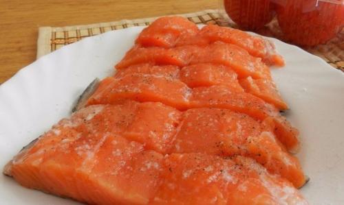 Запечённая сёмга с сыром. 01