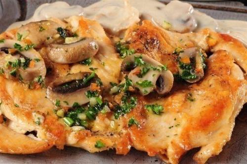 Куриное Филе с грибами.