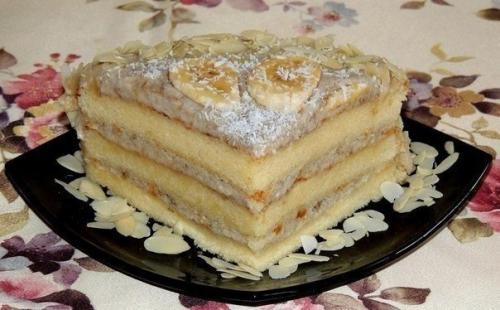 Торт банановый?   Ингредиенты на 12 человек: