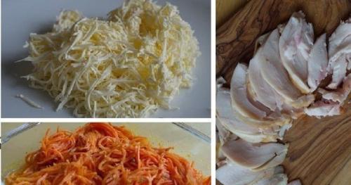 Лаваш с курицей и морковью. 01