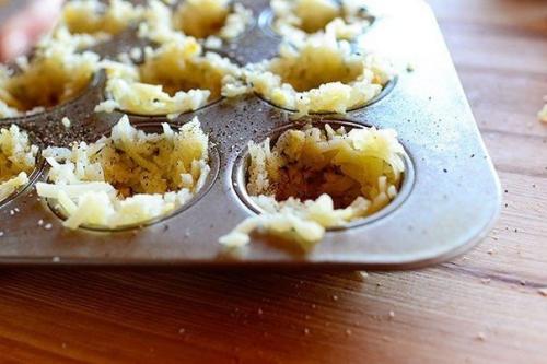 Картофельные корзинки с яичницей - глазуньей. 03