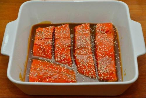 Лосось с мёдом и горчицей. 02