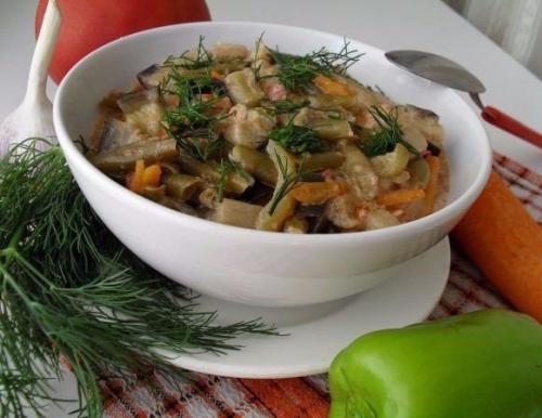 Овощное рагу с баклажанами. Овощное рагу с баклажанами.