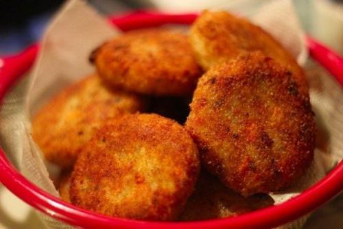 Картофельные котлеты с рисом. 05