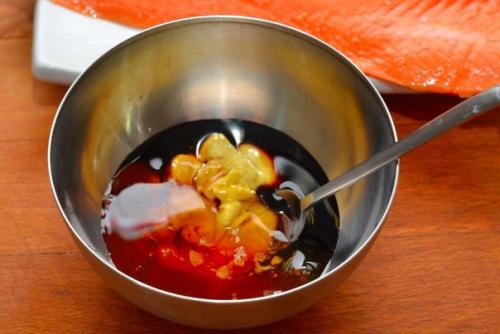 Лосось с мёдом и горчицей. 01