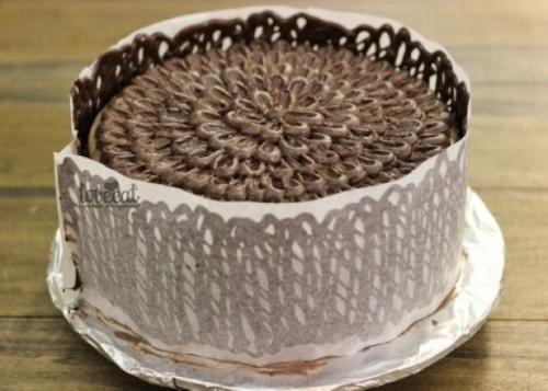 Шоколадный заборчик для торта. 06 Шоколадный заборчик для торта. 06