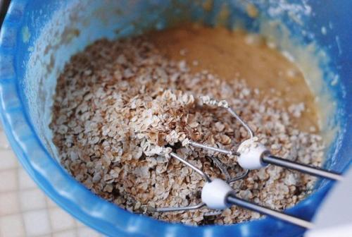 Овсяное печенье с бананом и шоколадом. 05