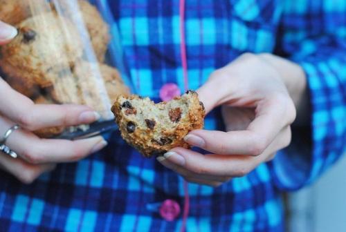 Овсяное печенье с бананом и шоколадом. 09