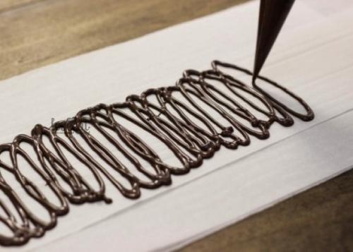 Шоколадный заборчик для торта. 03