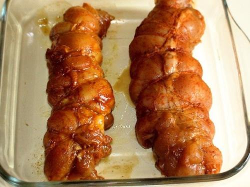 Куриная пастрома на пару, подкопченная розмарином. 03