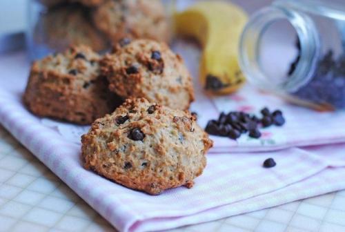 Овсяное печенье с бананом и шоколадом. 07