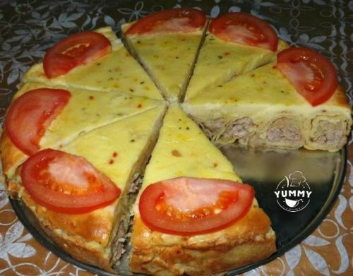 Блинная Улитка с мясным фаршем. 02