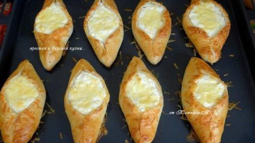 Пиде (Pide) турецкие с творогом и сыром. 07