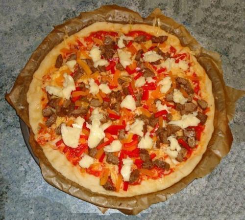 Тонкая пицца 2 начинки. 06