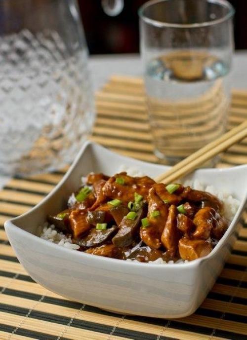 Куриное грудка с баклажанами по-китайски. Курица с баклажанами по-китайски.