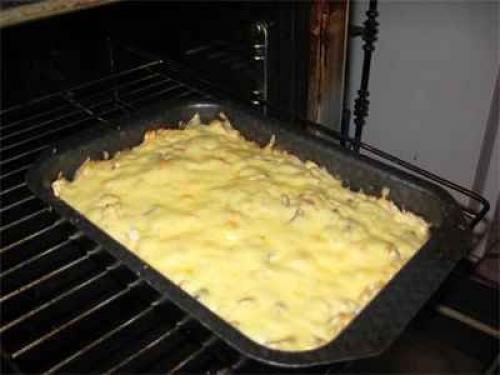 Запеканка - жюльен.  Ингредиенты: 02