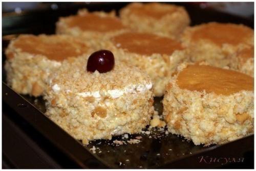 Пирожные Домашние.  Ингредиенты (на 16 шт: