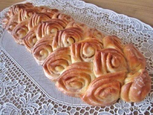 Рулет - плетёнка.  Тесто: