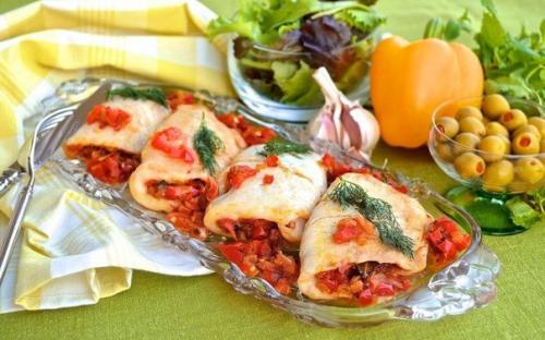 Средиземноморские рыбные конвертики. Средиземноморские рыбные конвертики.