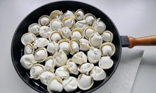 Пельмешки, жареные под сыром. 02