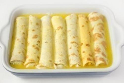 Яичные рулетики с мясной начинкой - отличный завтрак! 07