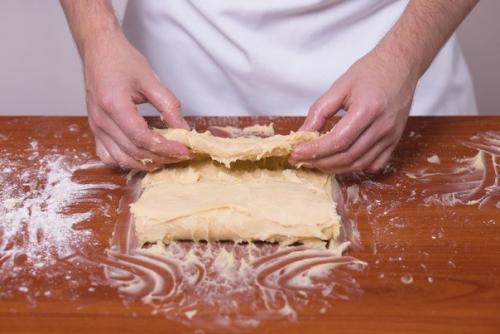 Слоеное тесто для торта. 04