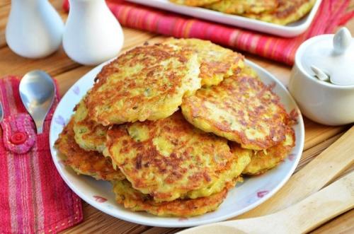 Драники с ветчиной, сыром и зеленью. 07