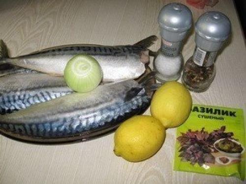 Скумбрия гриль с лимоном. 01